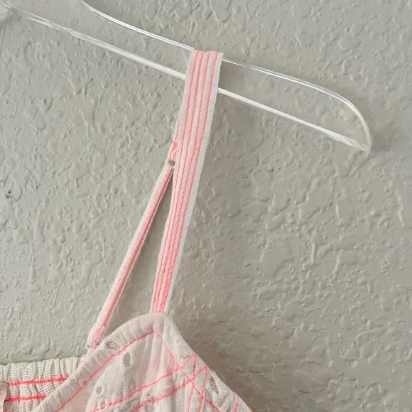 Intimately Free People White Boho Casual Eyelet Strappy Cami Tank Top XS NWOT - Picture 6 of 8